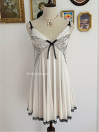 Fairy Cream Mesh Babydoll size S/M