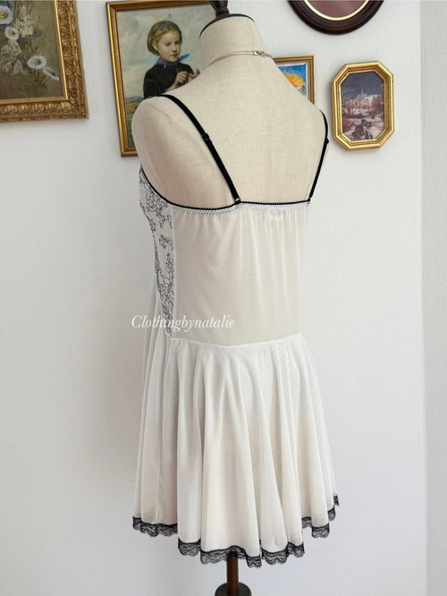 Fairy Cream Mesh Babydoll size S/M