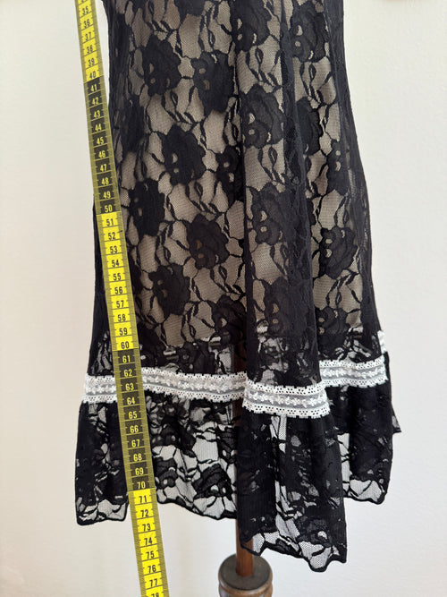 Black Lace Slip Dress size S/M
