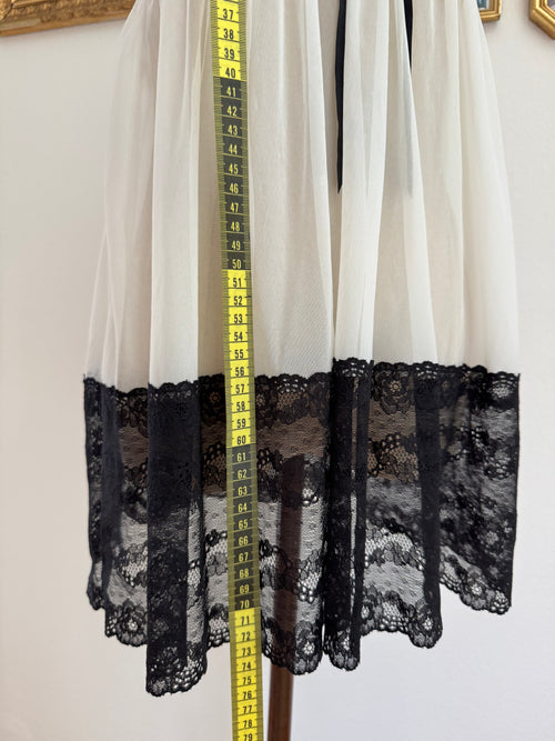 Victoria’s Secret Black White Mesh Babydoll size M/L