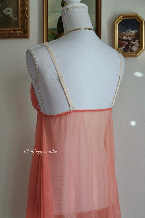 Omothe Orange Mesh Babydoll (S/M)