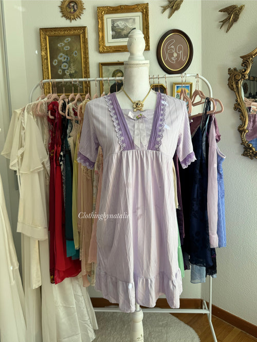 Coquette Purple Slip Dress (S/M)