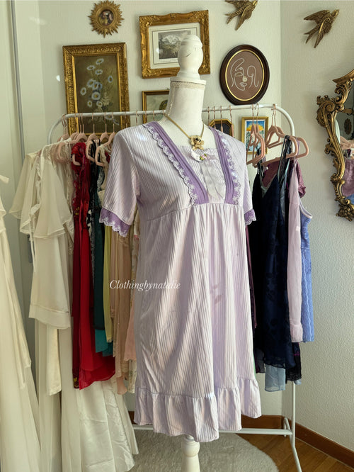 Coquette Purple Slip Dress (S/M)
