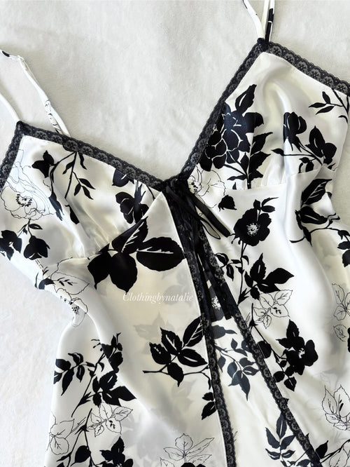 VS Floral Satin Babydoll (L)