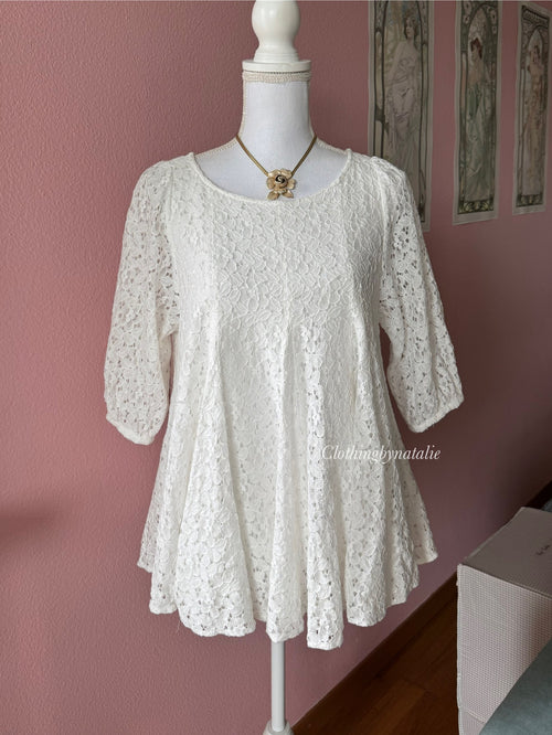 Japanese White Cotton Babydoll (S/M)
