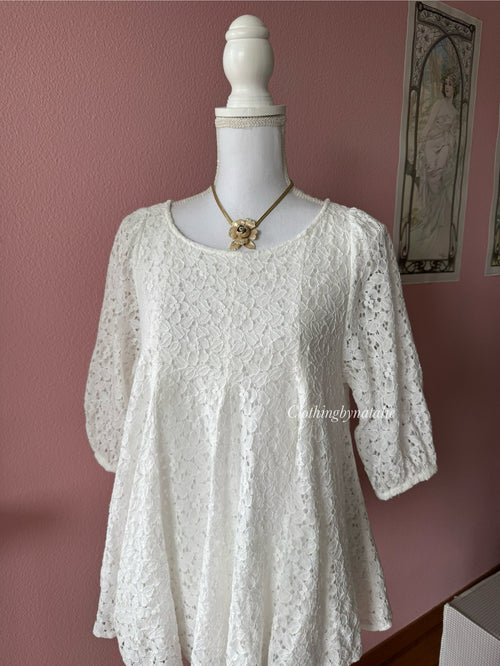 Japanese White Cotton Babydoll (S/M)