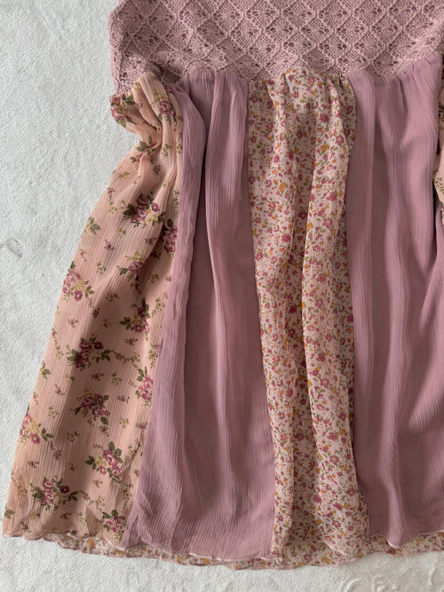 Purple Cotton Chiffon Babydoll (S)