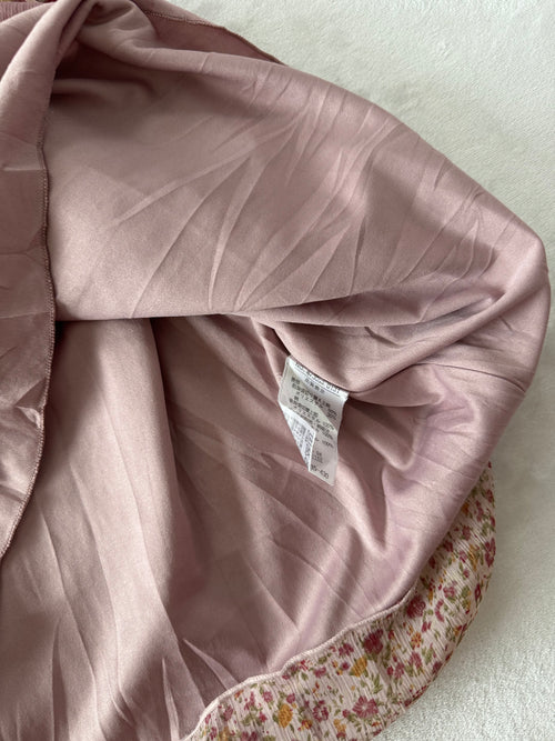 Purple Cotton Chiffon Babydoll (S)