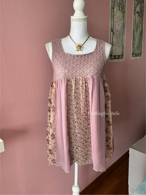 Purple Cotton Chiffon Babydoll (S)