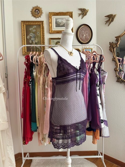 Purple Lace Mini Dress (S)