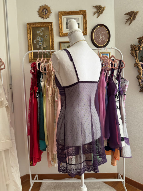 Purple Lace Mini Dress (S)