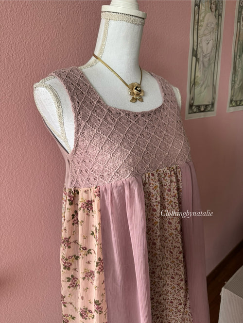 Purple Cotton Chiffon Babydoll (S)