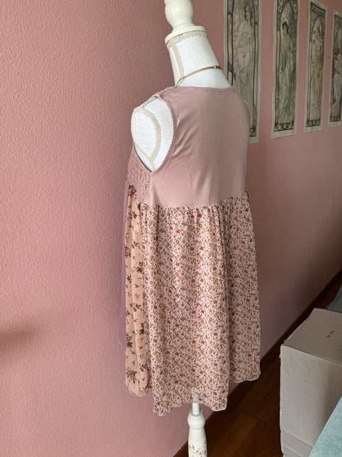 Purple Cotton Chiffon Babydoll (S)