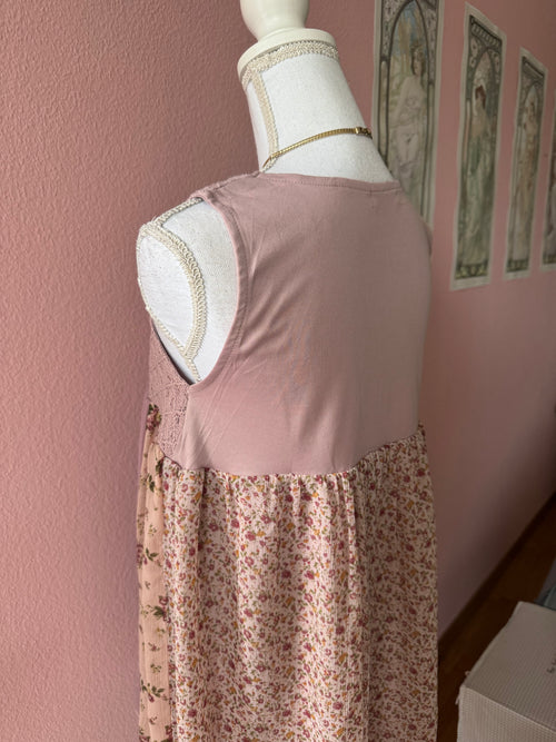 Purple Cotton Chiffon Babydoll (S)