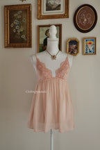 Orange Floral Chiffon Cami (S)