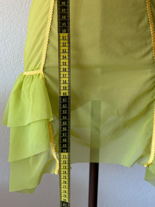 Fairy Green Sheer Mesh Mini Dress size S