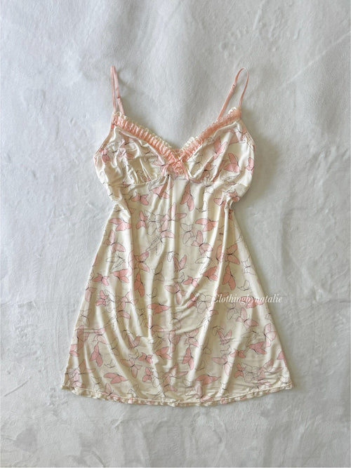 Butterfly Stretchy Slip Dress (S/M)
