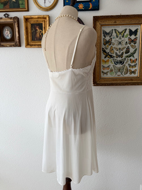 Delicates Nylon Lace Bridal Peignoir Size M