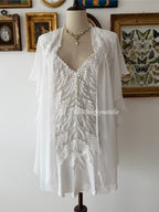 Flora Nikrooz Mini Bridal Peignoir Set Size S