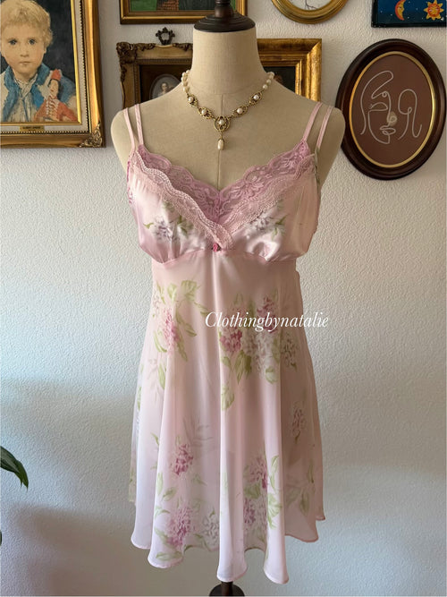 Secret Treasure Floral Pink Babydoll size M