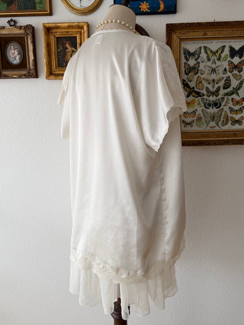 Sara Beth Bridal Satin Peignoir Set Size S