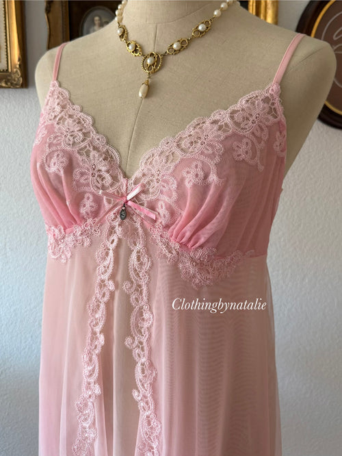 Fairy Pink Mesh Nightgown size M