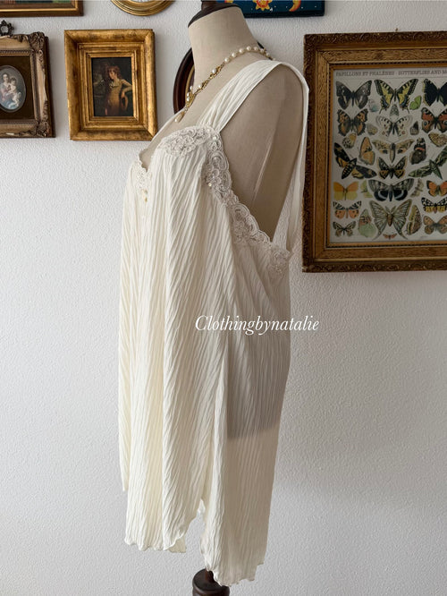 Shadow Line Jersey Peignoir Set Size L