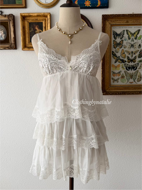 Tutu White Fairy Babydoll Size S