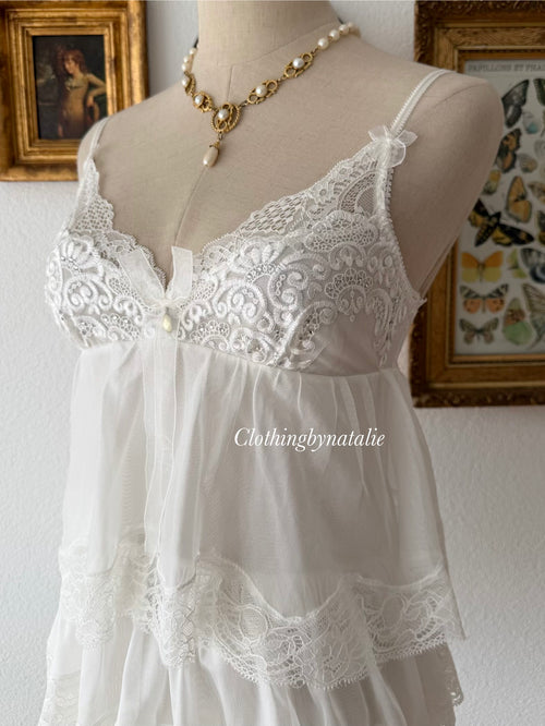 Tutu White Fairy Babydoll Size S