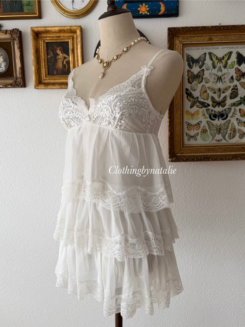 Tutu White Fairy Babydoll Size S