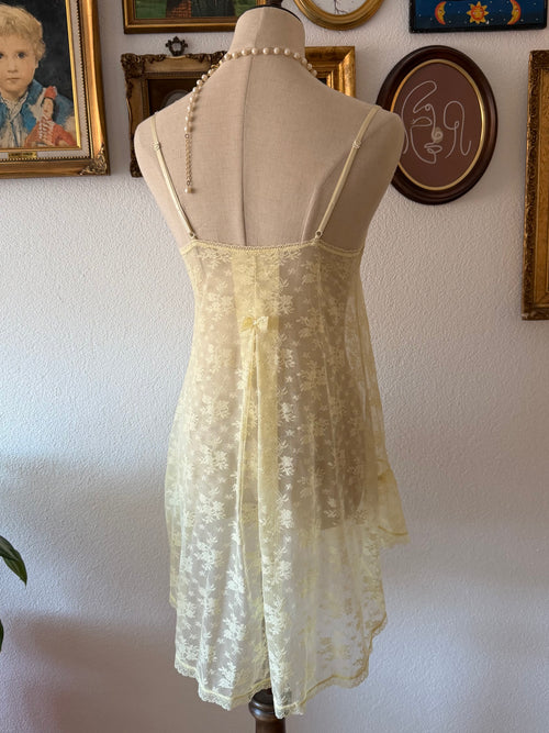 Coquette Yellow Lace Babydoll size S/small M