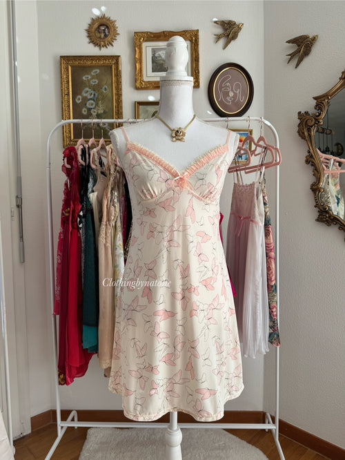 Butterfly Stretchy Slip Dress (S/M)
