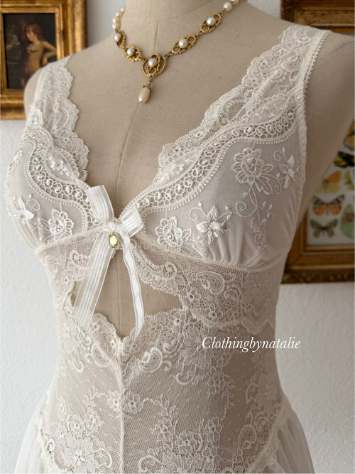 Embroidery Mesh Babydoll Size S