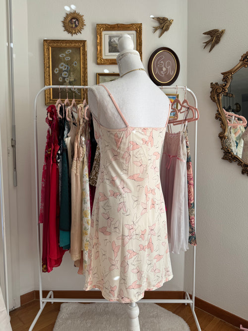 Butterfly Stretchy Slip Dress (S/M)