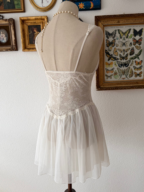 Embroidery Mesh Babydoll Size S