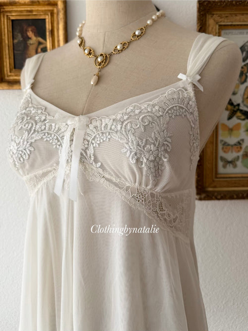 White Mesh Babydoll Size S