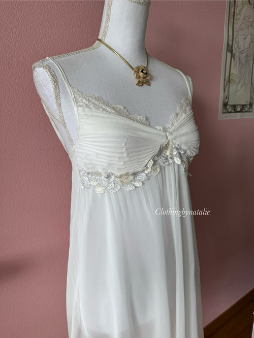 Vera Wang Pleated Chiffon Babydoll (S/M)