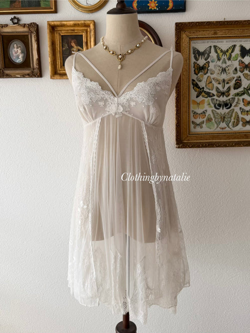 Fairy Lace Mesh Babydoll Size M