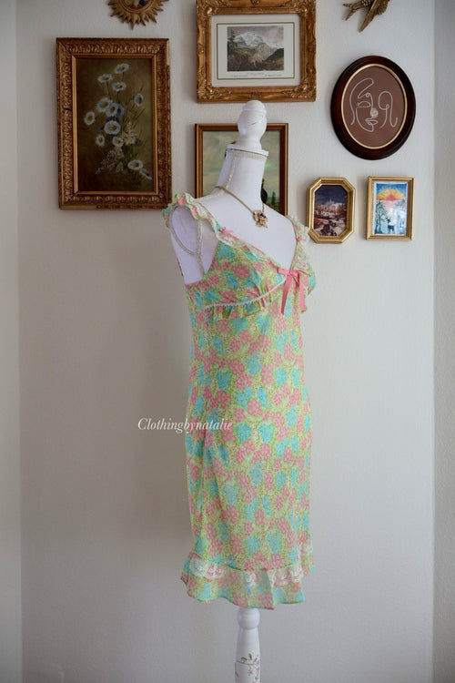 Hunt Chiffon Floral Slip Dress (S)