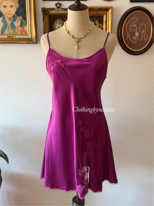 Victoria’s Secret Purple Satin Mini Dress size M/L