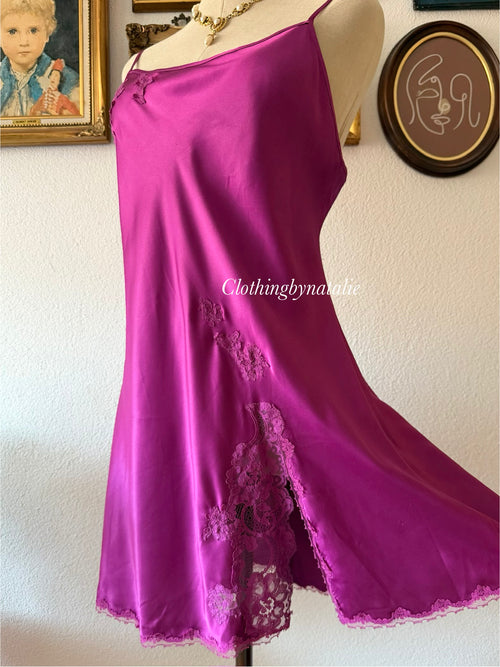 Victoria’s Secret Purple Satin Mini Dress size M/L