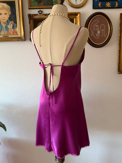Victoria’s Secret Purple Satin Mini Dress size M/L