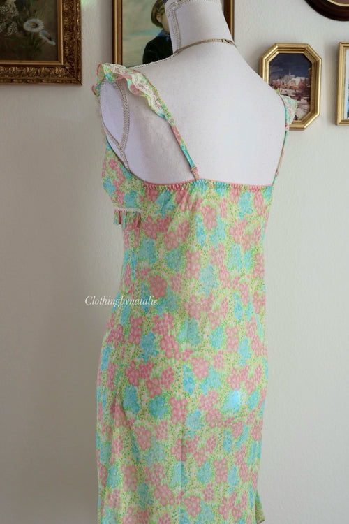 Hunt Chiffon Floral Slip Dress (S)