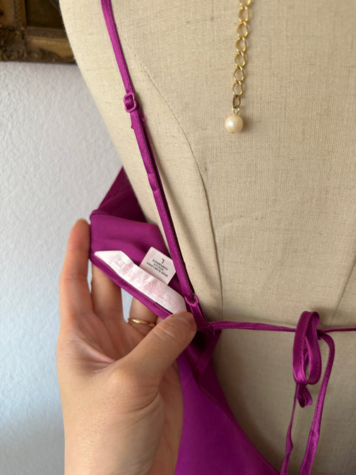 Victoria’s Secret Purple Satin Mini Dress size M/L