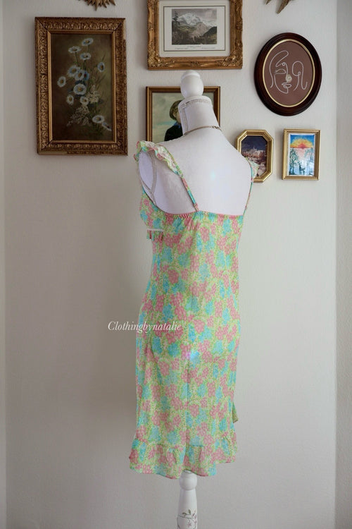 Hunt Chiffon Floral Slip Dress (S)