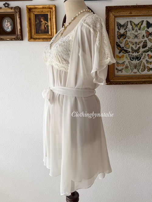 Inbloom Bridal Chiffon Peignoir Size M