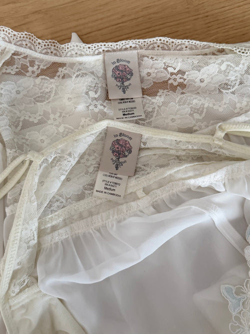 Inbloom Bridal Chiffon Peignoir Size M