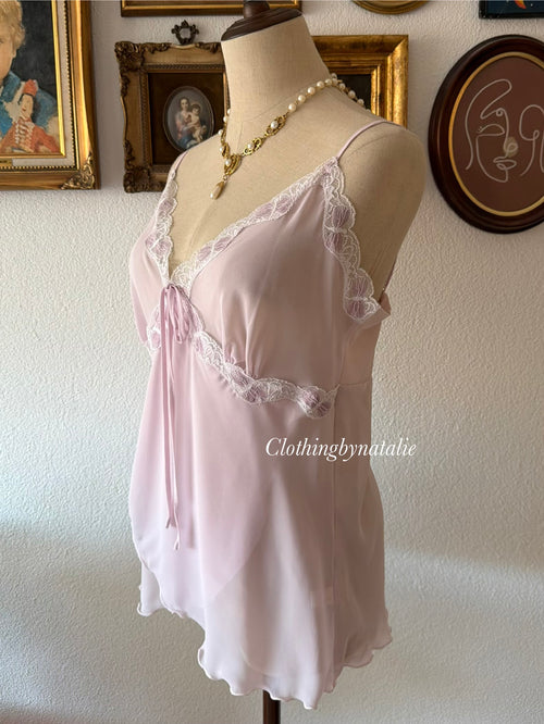 Lila Sheer Chiffon Lounge Set size M