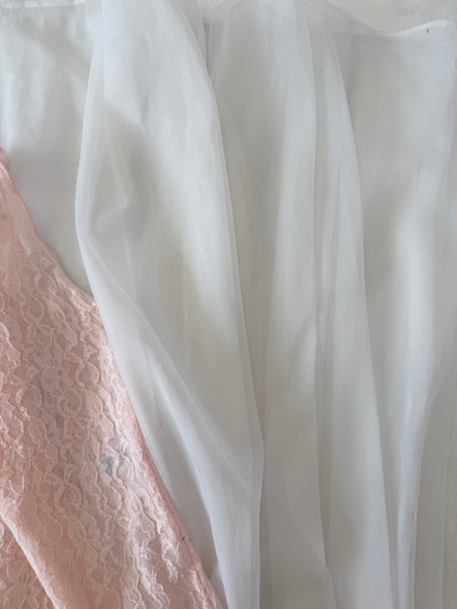 Vintage Chiffon Lace Maxi (S)