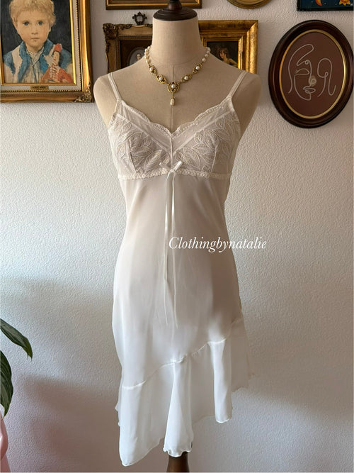 Golden Glitter Sheer Chiffon Slip Size S
